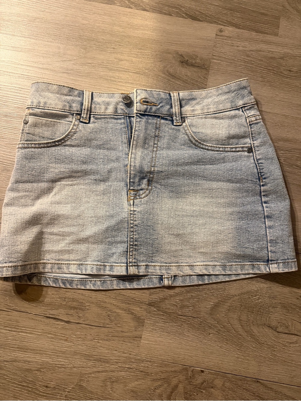 Hudson Jeans Light Blue Denim Mini Skort